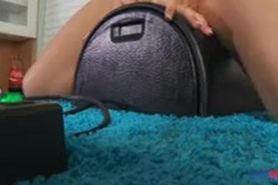 Heather rides a sybian