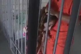 threesome DP sex in the jail