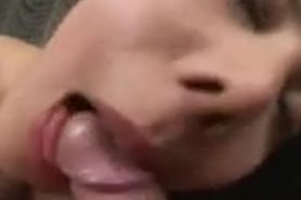 sexy chick gives blowjob
