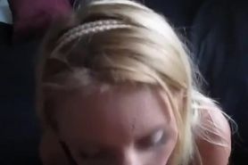 Annie - Swedish Girl - Blowjob in the couch