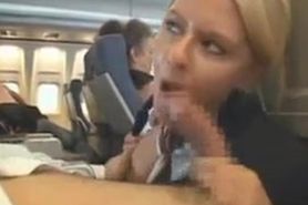 girl suck off in the plane