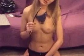 Hot Submissive Blonde Webcam Show Part 3
