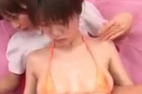 Japanese girls boob rubbing 13