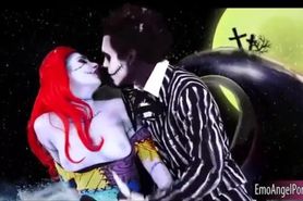 Bitchy emo pussy pounded and cum facialed in outer space