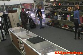 Skinny Pawnshop Newbie Being Pussynailed