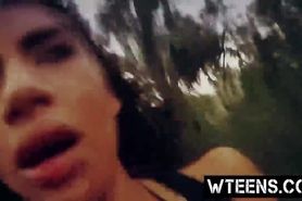 Teen sucks and rides on dad's big dick like a real cam girl