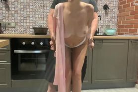 I fucked my maid in the kitchen