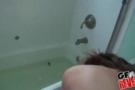 Busty Girlfriend Banged In The Tub