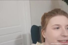 Redhead teen prefers sodomy and being a legit whore