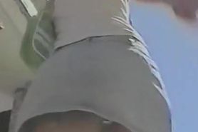 Upskirt hot video of sexy chicks in public