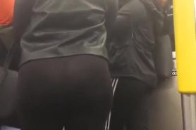 Nice Round Latina Teen Ass in Black Spandex
