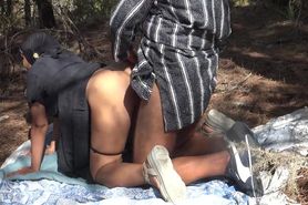 An Algerian Woman Gets A Rough Fuck In The Forest In Marseille
