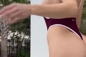 Natalie Roush Swimysuit Poolside Onlyfans Video Leaked