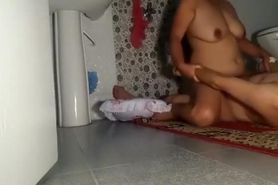 punjabi milf fucked in bathroom by lover