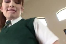 Ashlynn rae in school clothes giving her ass