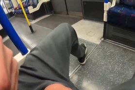 Risky blowjob in london train. caught by stranger cum on face 4k ella bolt
