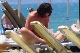Topless girl in Agia Marina, creta 7