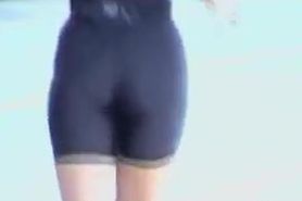 Sexy short shorts ass voyeured by the kinky spyman 07zl