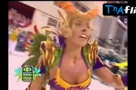 Adriane Galisteu Thong,  Bikini Scene  in Carnaval Brazil