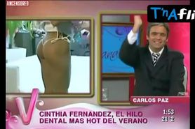 Cinthia Fernandez Butt,  Thong Scene  in Los Profesionales De Siempre