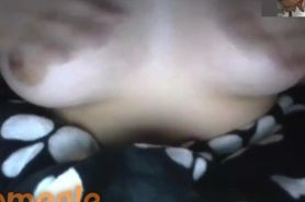 Girl showing her boobs on Webcam