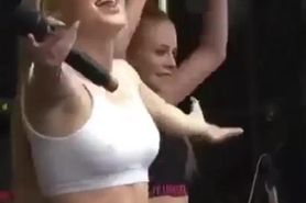 No Bra Teen Bouncing Her Small Tits