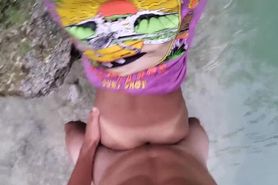 Can&#'t Resist Her Tiny Tight Asian Pussy - Wet as a Waterfall   Outdoor Sex