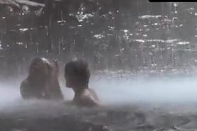 Milla Jovovich Breasts Scene  in Return To The Blue Lagoon