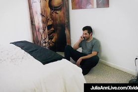Step Mommy Julia Ann Opens Mouth For Step Son's Cum!
