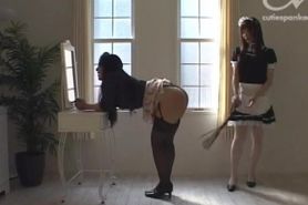 Maid spanks Mistress 3
