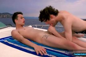 French twinks threesome with cumshot