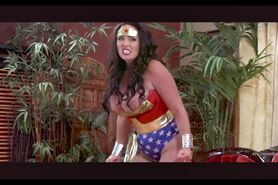 Superheroine Wonder Woman Defeated and Humiliated by Ant Girl