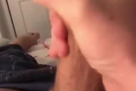 Hung and horny frat boy jerking off