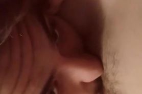 POV  husband buries his face in my pussy and tells me how much he loves it