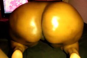 Phat Juicy Oiled Black Ass BBC Riding