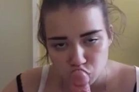 her roommate caught her sucking his cock