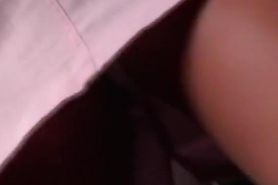 Incredibly juicy ass caught on an upskirt spy cam
