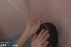Japanese girl rough sex in the shower