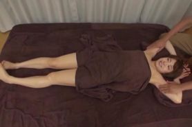 Armpit oil massage girl in towel HD