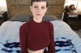 Gorgeous girl masturbating on webcam
