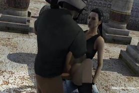 The sexy Lara Croft has found herself in another sexual adventure!