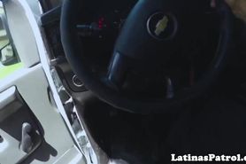 Real latina immigrant rides US officers dick