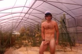 Penis exercize in Desolate Greenhouse