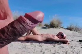 Nude on beach