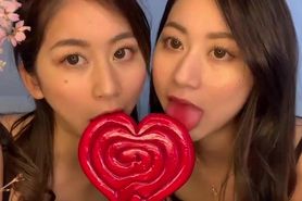 Japanese Twins Lollipop Sucking ASMR