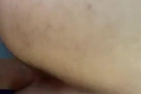 Wife with a big ass taking a long dick!!