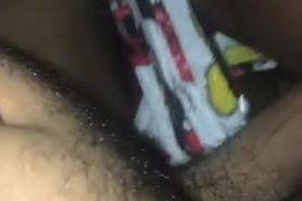Thick ebony takes dick till I nut all over her chocolate ass and hot brown pussy