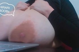 Tits On The Desk