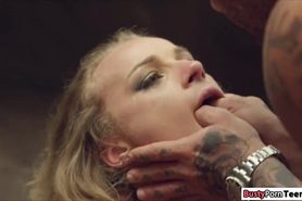 Blonde French girl fucked by landlord until she squirts