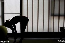Silhouette Stretching/Exercising